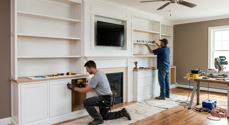 Built In Tv Cabinetry in Greensboro, NC